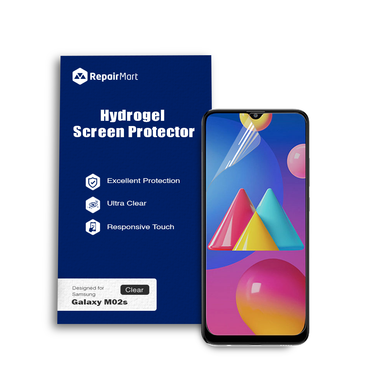Samsung Galaxy M02s Compatible Premium Hydrogel Screen Protector With Full Coverage Ultra HD